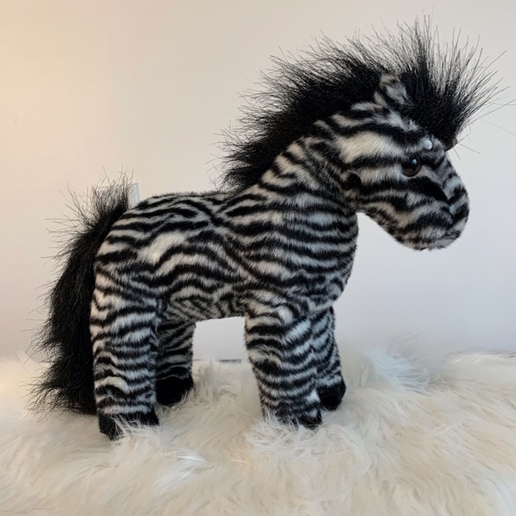Ty (20) Plush Zebra with Black and White Stripes Serengeti 1999 - Picture 6 of 8